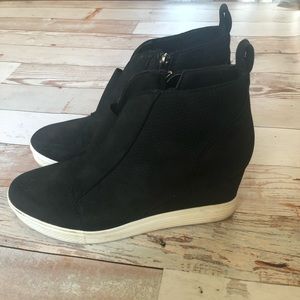 Black Sneaker Wedges